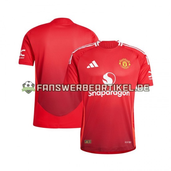 Trikot Manchester United Herren Heimausrüstung Rot 2024-2025 Kurzarm