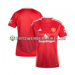 Trikot Manchester United Dame Heimausrüstung Rot 2024-2025 Kurzarm