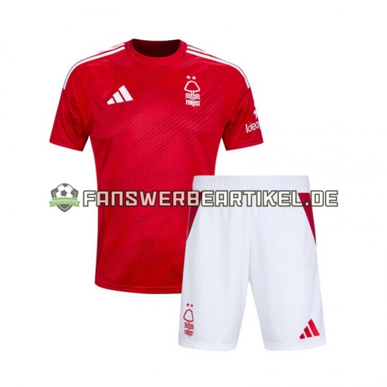 Trikot Nottingham Forest Kinder Heimausrüstung 2024-2025 Kurzarm