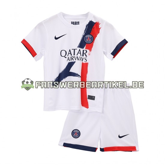 Trikot Paris Saint-Germain Kinder Auswärtsausrüstung 2024-2025 Kurzarm