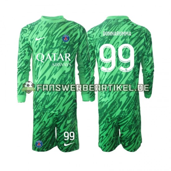 Gianluigi Donnarumma 99 Torwart Trikot Paris Saint-Germain Kinder Auswärtsausrüstung 2024-2025 Langarm