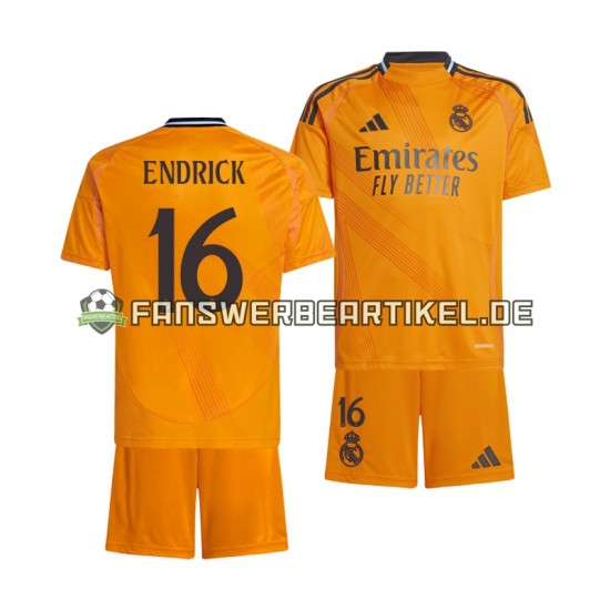 ENDRICK 16 Trikot Real Madrid Kinder Auswärtsausrüstung 2024-2025 Kurzarm