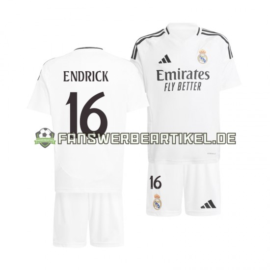 ENDRICK 16 Trikot Real Madrid Kinder Heimausrüstung 2024-2025 Kurzarm