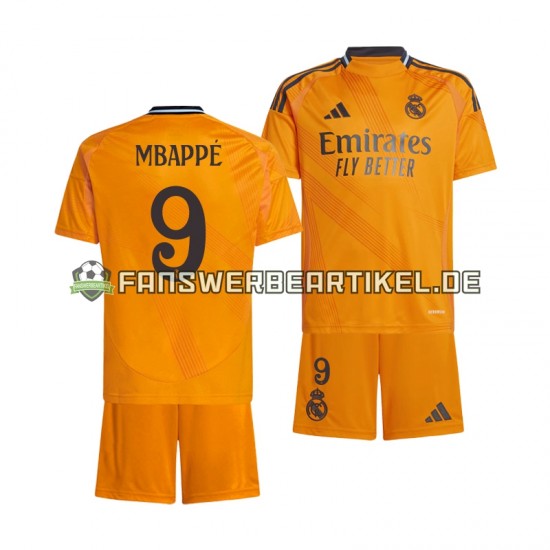 Mbappe 9 Trikot Real Madrid Kinder Auswärtsausrüstung 2024-2025 Kurzarm