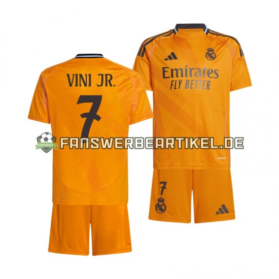 VINI JR 7 Trikot Real Madrid Kinder Auswärtsausrüstung 2024-2025 Kurzarm