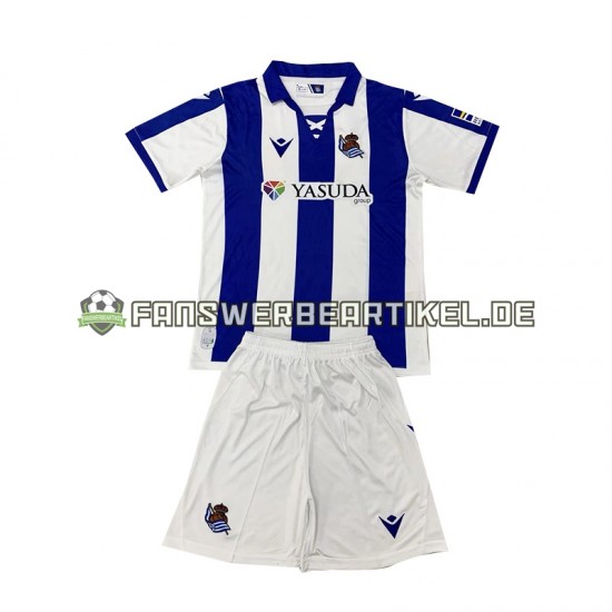 Trikot Real Sociedad Kinder Heimausrüstung 2024-2025 Kurzarm