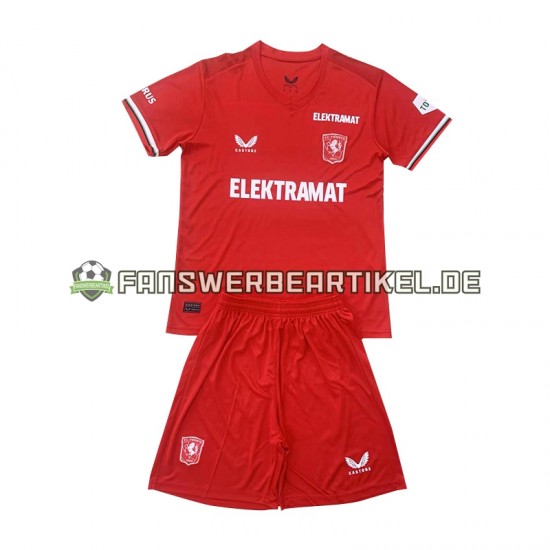 Trikot Twente Kinder Heimausrüstung 2024-2025 Kurzarm