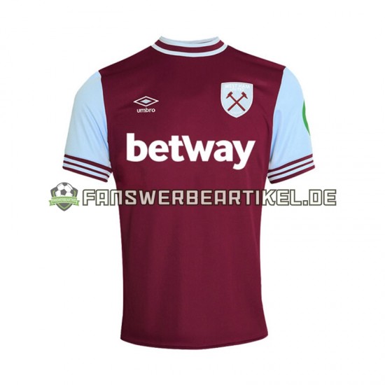 Trikot West Ham United Herren Heimausrüstung 2024-2025 Kurzarm