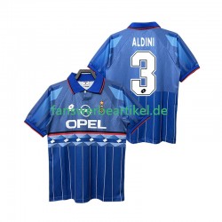ALDINI 3 Retro 1995 1996 Trikot AC Mailand Herren Auswärtsausrüstung Kurzarm