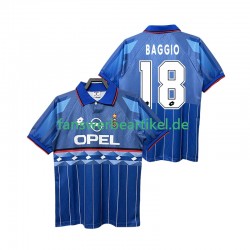 BAGGIO 18 Retro 1995 1996 Trikot AC Mailand Herren Auswärtsausrüstung Kurzarm