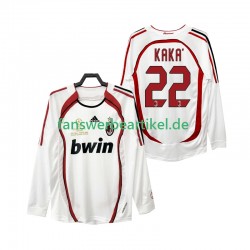 KAKA 22 Retro 2007 Trikot AC Mailand Herren Auswärtsausrüstung 2006 Langarm