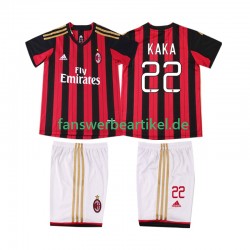 KAKA 22 Retro 2013 2014 Trikot AC Mailand Kinder Heimausrüstung Kurzarm