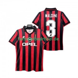 MALDINI 3 Retro 1995 1996 Trikot AC Mailand Herren Heimausrüstung Kurzarm