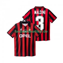 MALDINI 3 Retro 1996 1997 Trikot AC Mailand Herren Heimausrüstung Kurzarm