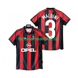 MALDINI 3 Retro 1998 Trikot AC Mailand Herren Heimausrüstung 1999 Kurzarm