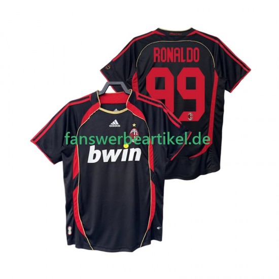 RONALDO 99 Retro 2007 Trikot AC Mailand Herren Ausweich ausrüstung 2006 Kurzarm