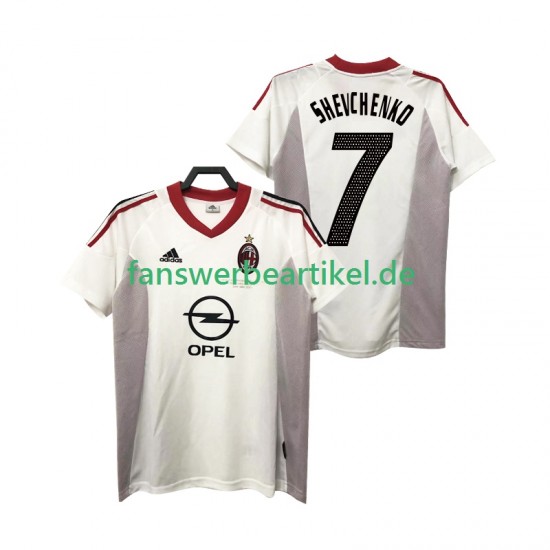 SHEVCHENKO 7 Retro 2005 Trikot AC Mailand Herren Auswärtsausrüstung 2004 Kurzarm