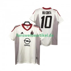 rui costa 10 Retro 2005 Trikot AC Mailand Herren Auswärtsausrüstung 2004 Kurzarm