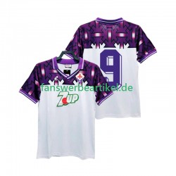 9 Retro 1992 1993 Trikot AC Florenz Herren Auswärtsausrüstung Kurzarm