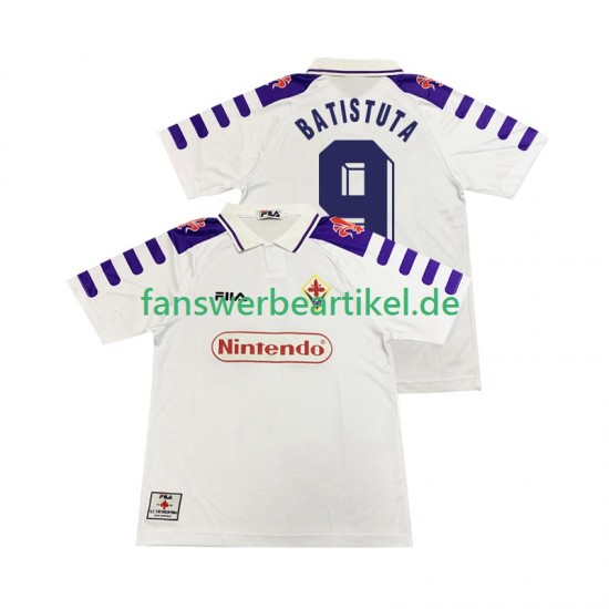BASTUTA 9 Retro 1998 Trikot AC Florenz Herren Auswärtsausrüstung 1999 Kurzarm