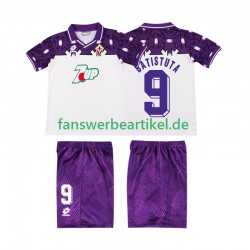 BATISTUTA 9 Retro 1992 1993 Trikot AC Florenz Kinder Auswärtsausrüstung Kurzarm