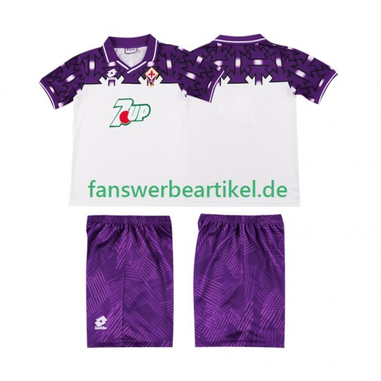 Retro 1992 1993 Trikot AC Florenz Kinder Auswärtsausrüstung Kurzarm