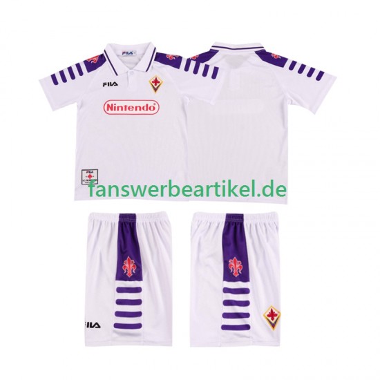 Retro 1998 Trikot AC Florenz Kinder Auswärtsausrüstung 1999 Kurzarm