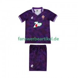 Retro 1992 1993 Trikot AC Florenz Kinder Heimausrüstung Kurzarm