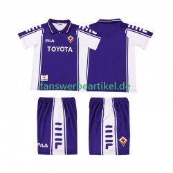 Retro 2000 Trikot AC Florenz Kinder Heimausrüstung 1999 Kurzarm