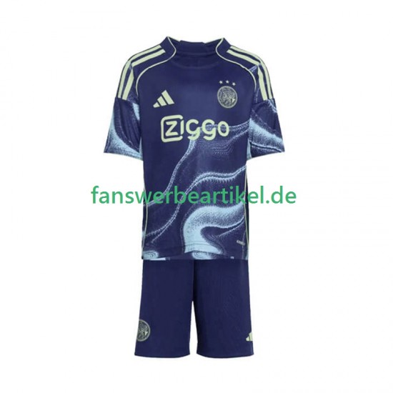 Trikot Ajax Amsterdam Kinder Auswärtsausrüstung 2025-2026 Kurzarm