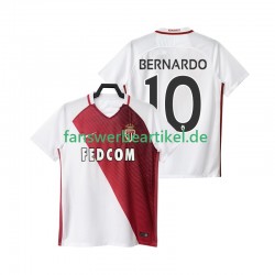 BERNARDO 10 2016 2017 Trikot AS Monaco Herren Heimausrüstung Kurzarm