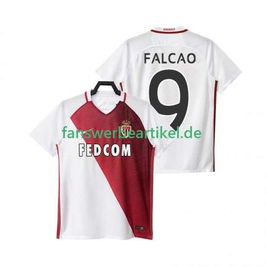 FALCAO 9 2016 2017 Trikot AS Monaco Herren Heimausrüstung Kurzarm