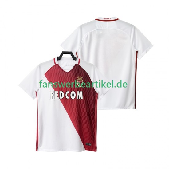 2016 2017 Trikot AS Monaco Herren Heimausrüstung Kurzarm