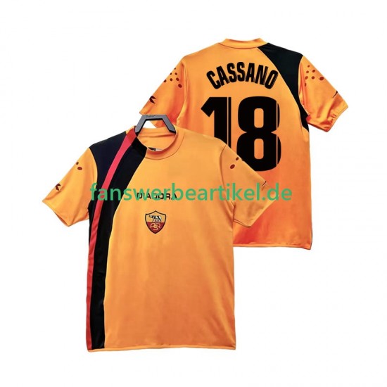 CASSANO 18 Retro 2005 Trikot AS Rom Herren Heimausrüstung 2006 Kurzarm