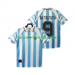 BATISTUTA 9 Retro 1996 1997 Trikot Argentinien Herren Heimausrüstung Kurzarm