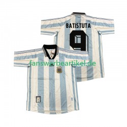 BATISUTA 9 Retro 1998 Trikot Argentinien Herren Heimausrüstung Kurzarm