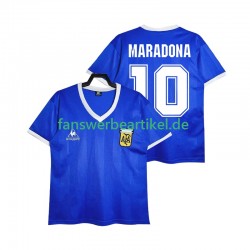 MARADONA 10 Retro 1986 Trikot Argentinien Herren Auswärtsausrüstung Kurzarm
