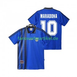 MARADONA 10 Retro Trikot Argentinien Herren Auswärtsausrüstung 1994 Kurzarm