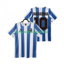 MARADONA 10 Retro 1986 Trikot Argentinien Herren Heimausrüstung Kurzarm