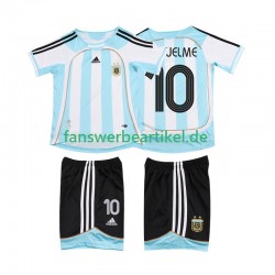 RIQUELME 10 Retro 2007 Trikot Argentinien Kinder Heimausrüstung 2006 Kurzarm