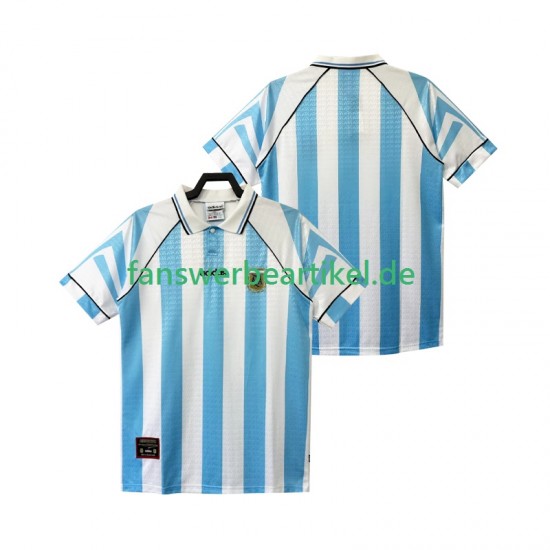 Retro 1996 1997 Trikot Argentinien Herren Heimausrüstung Kurzarm