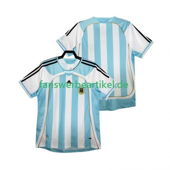 Retro 2014 Trikot Argentinien Herren Heimausrüstung Kurzarm