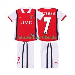 BECKHAM 7 Retro 1998 Trikot Arsenal Kinder Heimausrüstung 1999 Kurzarm