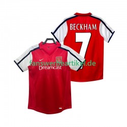 BECKHAM 7 Retro 2001 2002 Trikot Arsenal Herren Heimausrüstung Kurzarm
