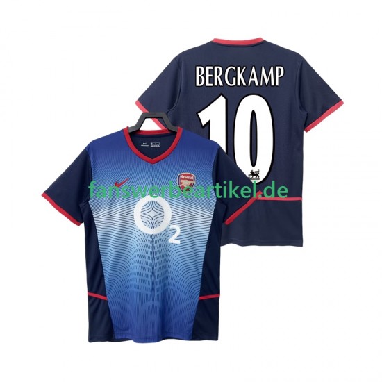 BERGKAMP 10 Retro 2002 Trikot Arsenal Herren Auswärtsausrüstung 2004 Kurzarm