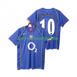 BERGKAMP 10 Retro 2005 Trikot Arsenal Herren Auswärtsausrüstung 2004 Kurzarm