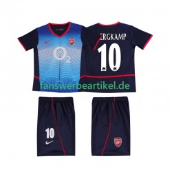 BERGKAMP 10 Retro 2002 Trikot Arsenal Kinder Auswärtsausrüstung 2004 Kurzarm