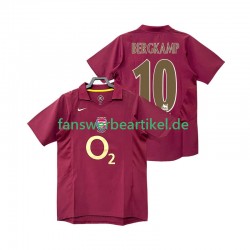 BERGKAMP 10 Retro 2005 Trikot Arsenal Herren Heimausrüstung 2006 Kurzarm
