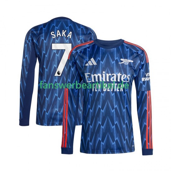 Bukayo Saka 7 Trikot Arsenal Herren Auswärtsausrüstung 2025-2026 Langarm