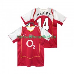 Henry 14 Retro 2005 Trikot Arsenal Herren Heimausrüstung 2004 Kurzarm